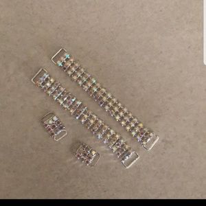 Bikini rhinestone claps